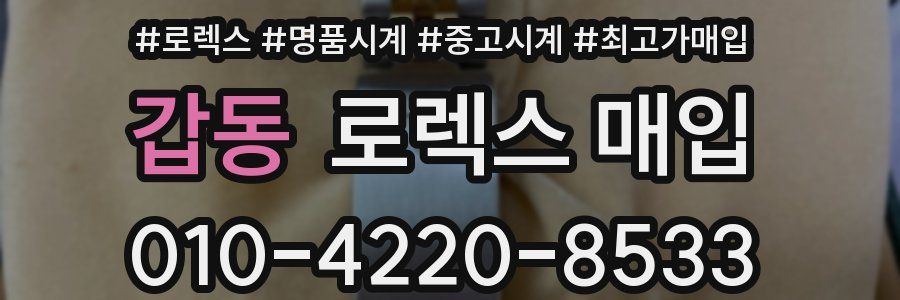 갑동 로렉스 매입