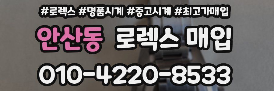 안산동 로렉스 매입