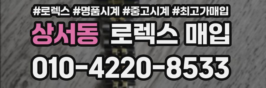 상서동 로렉스 매입