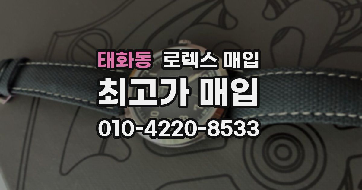 태화동 로렉스 매입