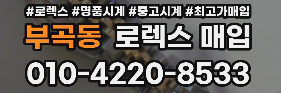 부곡동 로렉스 매입