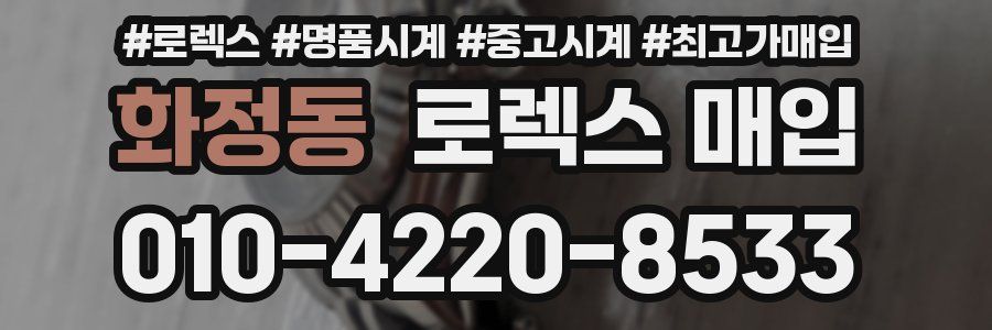 화정동 로렉스 매입