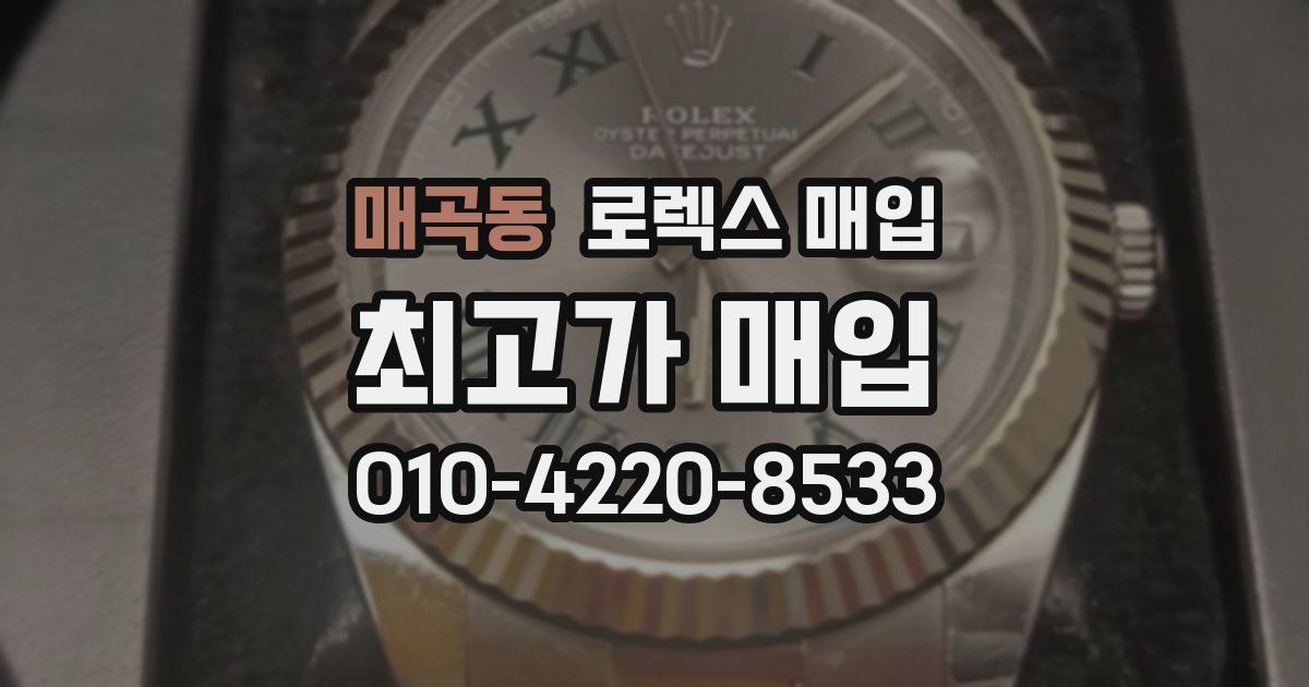 매곡동 로렉스 매입