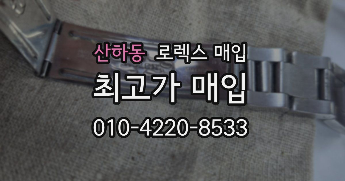 산하동 로렉스 매입