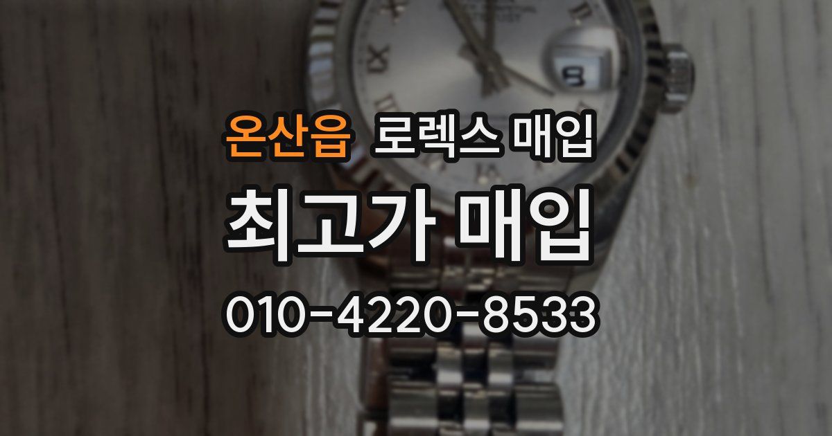 온산읍 로렉스 매입