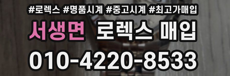 서생면 로렉스 매입