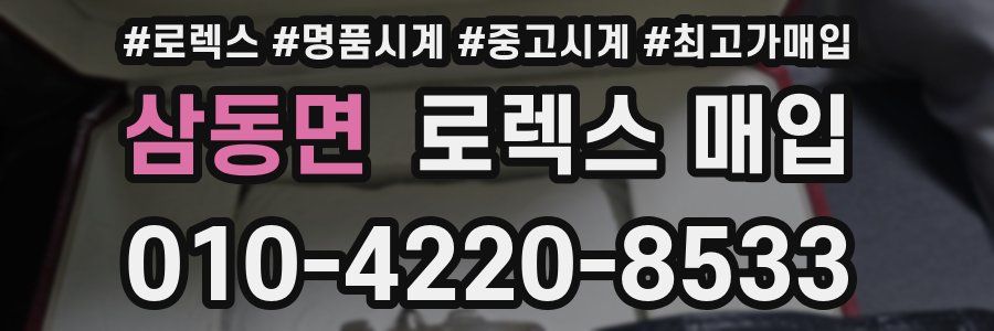 삼동면 로렉스 매입