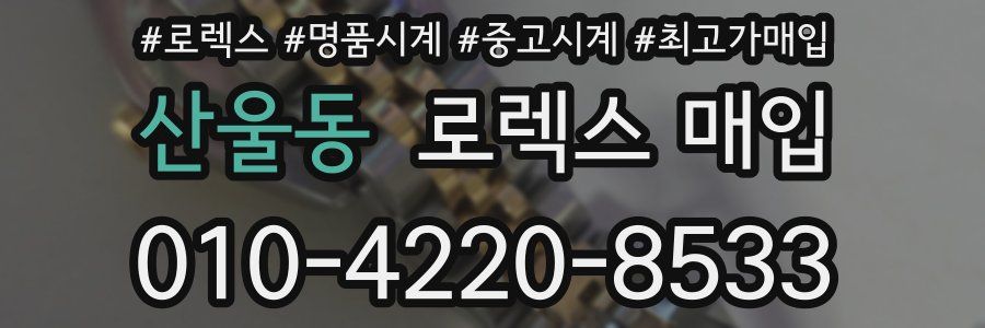 산울동 로렉스 매입