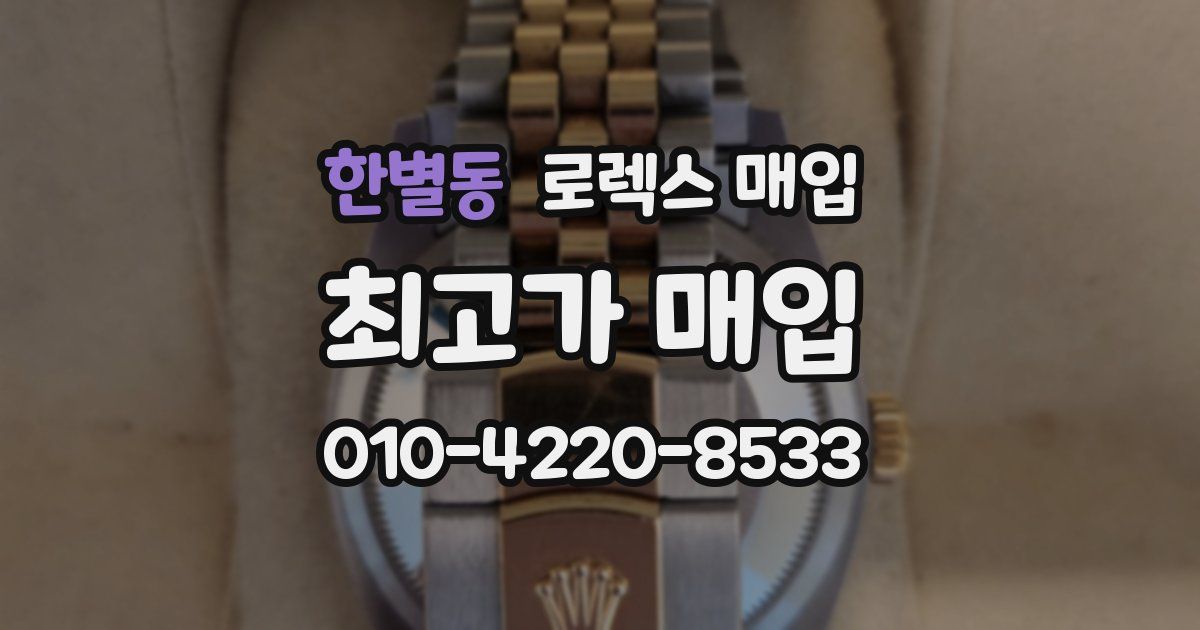 한별동 로렉스 매입