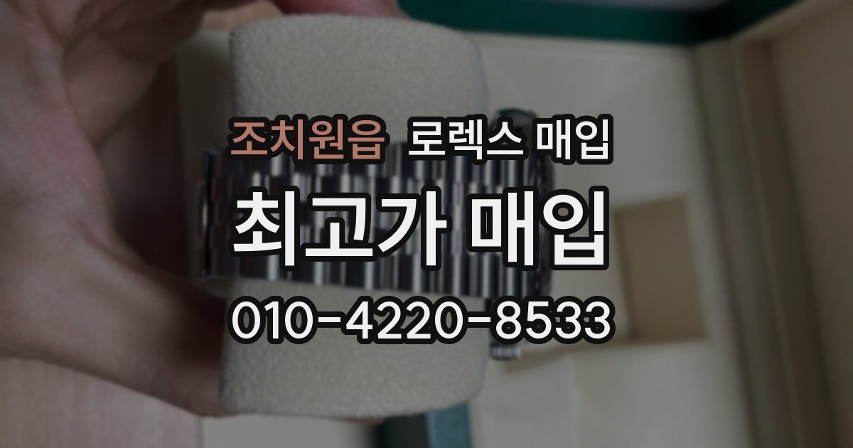조치원읍 로렉스 매입