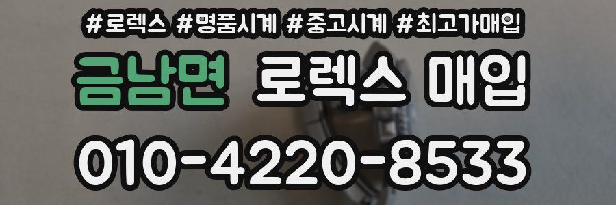 금남면 로렉스 매입