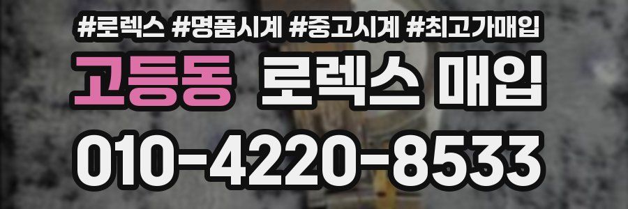고등동 로렉스 매입