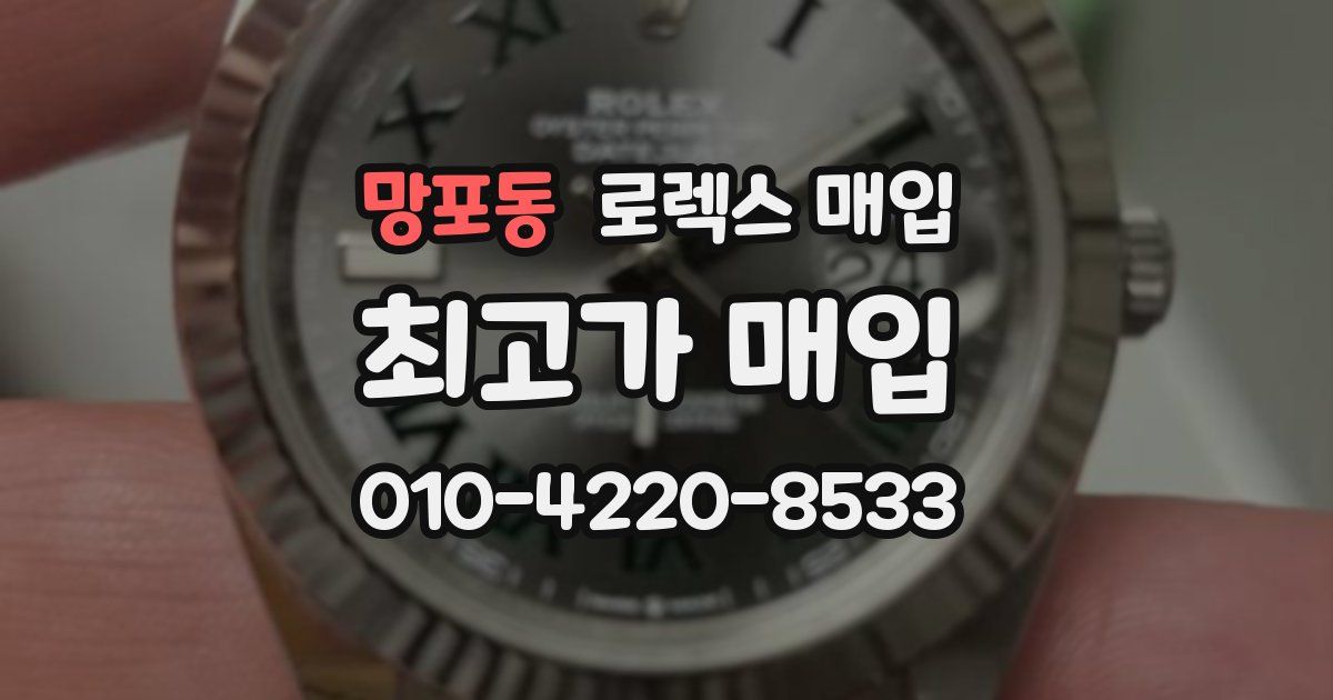 망포동 로렉스 매입