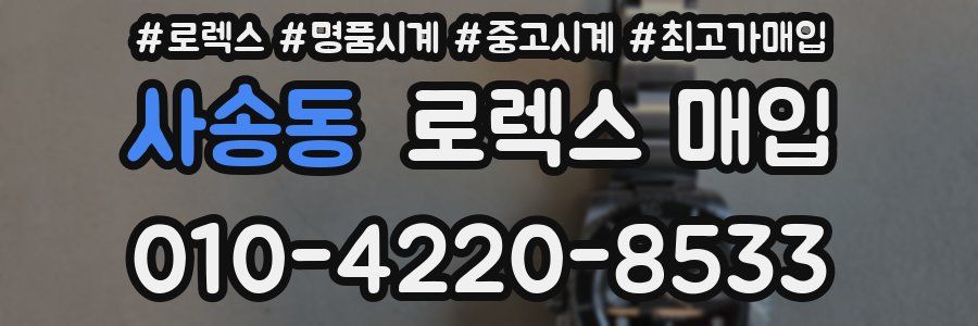 사송동 로렉스 매입