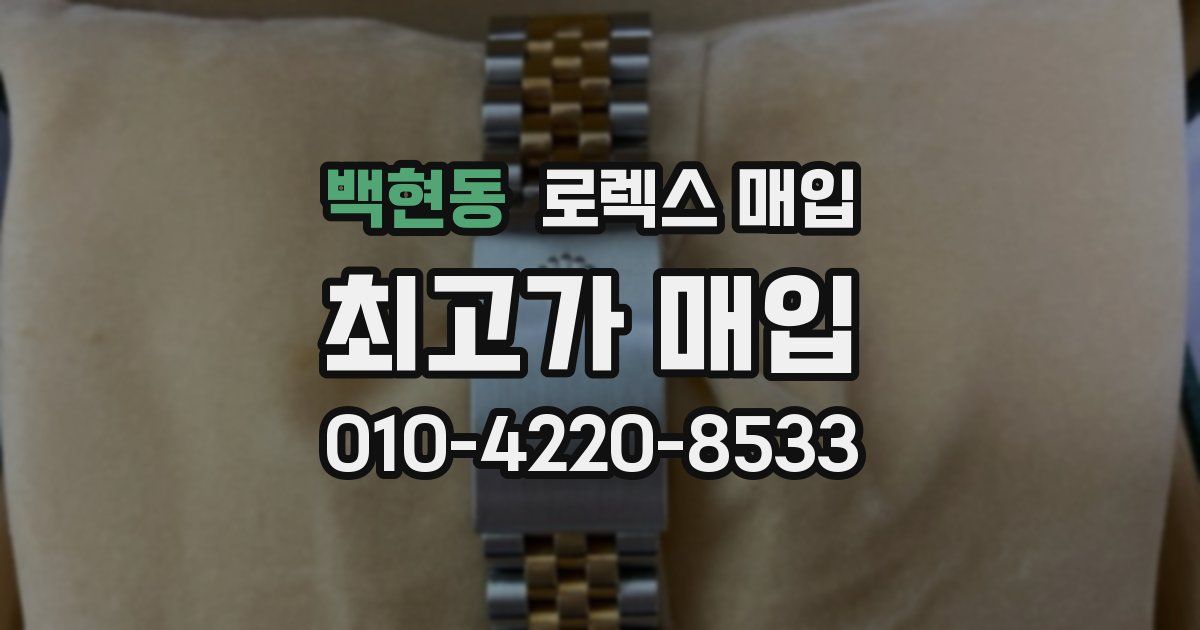 백현동 로렉스 매입