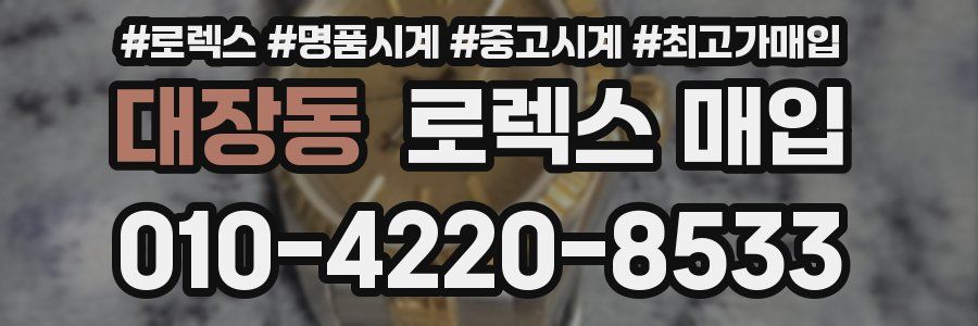 대장동 로렉스 매입