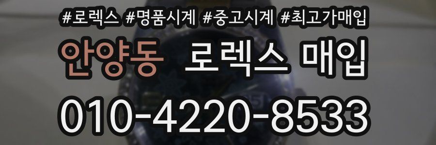 안양동 로렉스 매입