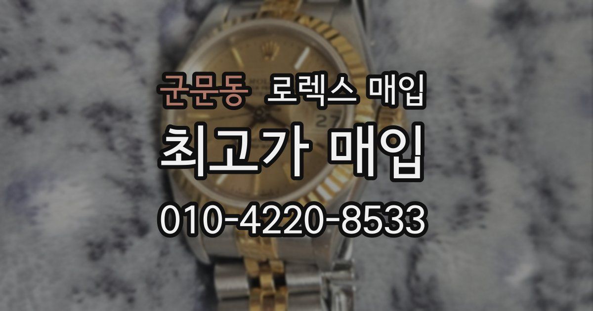 군문동 로렉스 매입