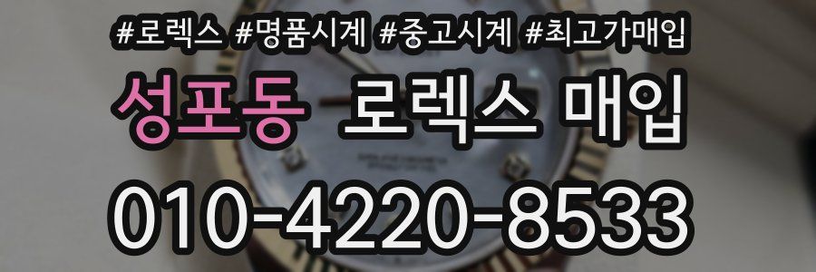 성포동 로렉스 매입