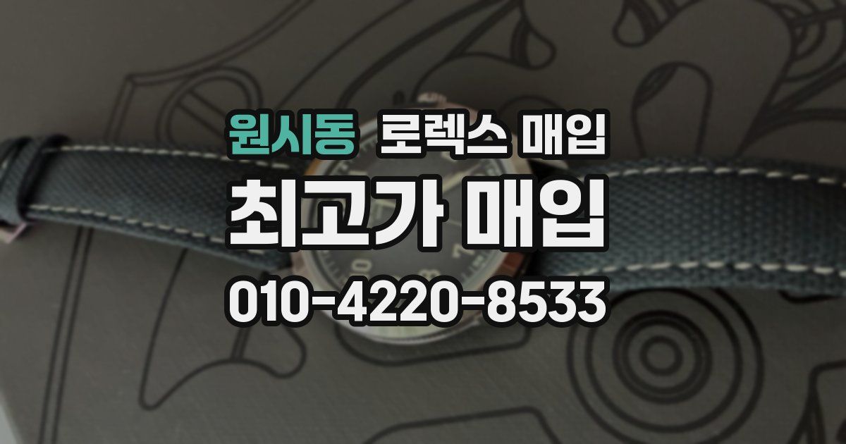 원시동 로렉스 매입