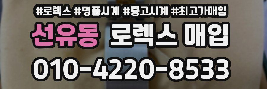 선유동 로렉스 매입