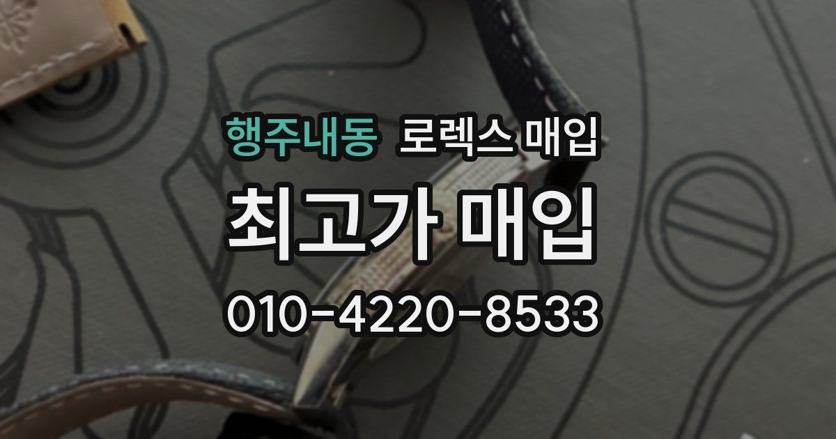 행주내동 로렉스 매입