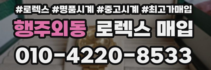 행주외동 로렉스 매입