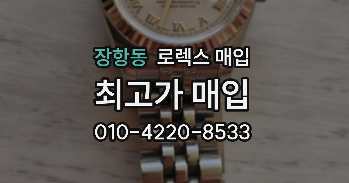 장항동 로렉스 매입