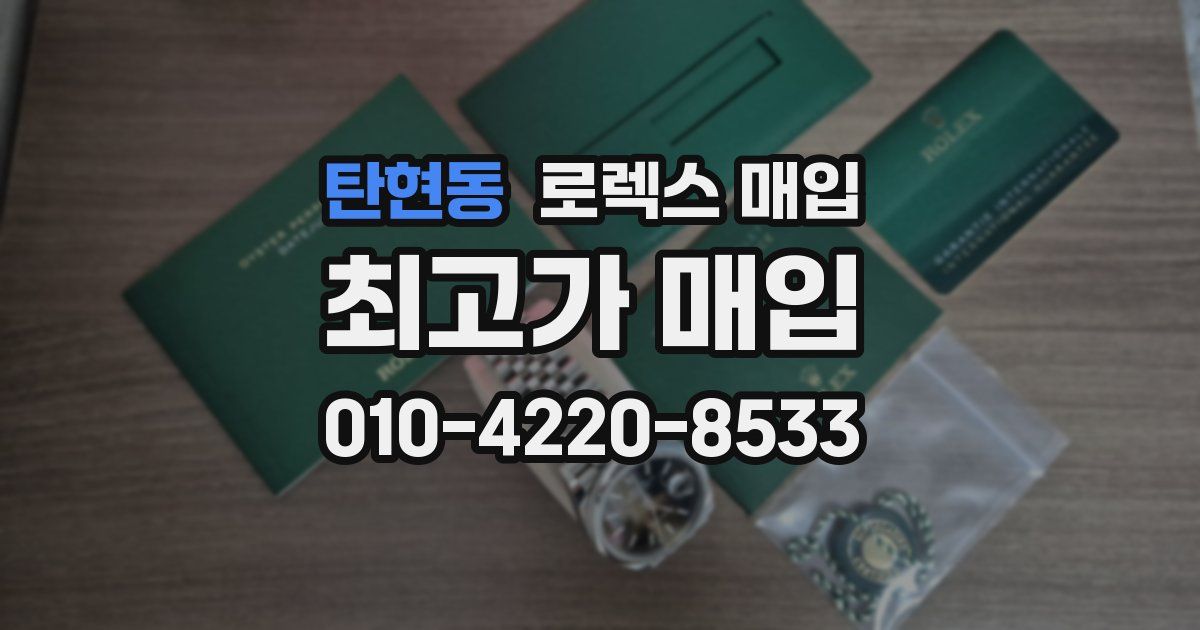 탄현동 로렉스 매입