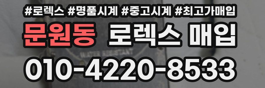 문원동 로렉스 매입