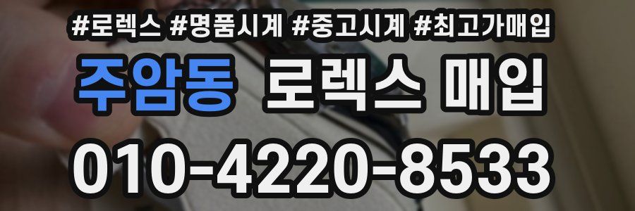 주암동 로렉스 매입