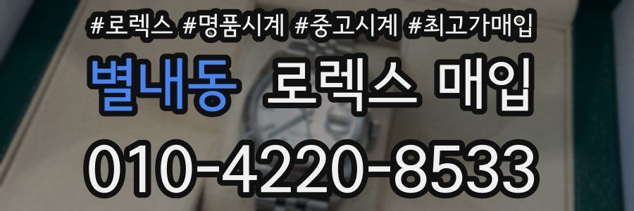 별내동 로렉스 매입