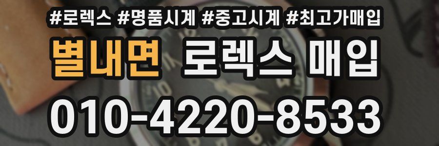 별내면 로렉스 매입