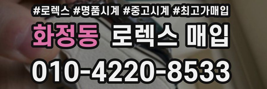 화정동 로렉스 매입