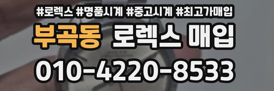 부곡동 로렉스 매입