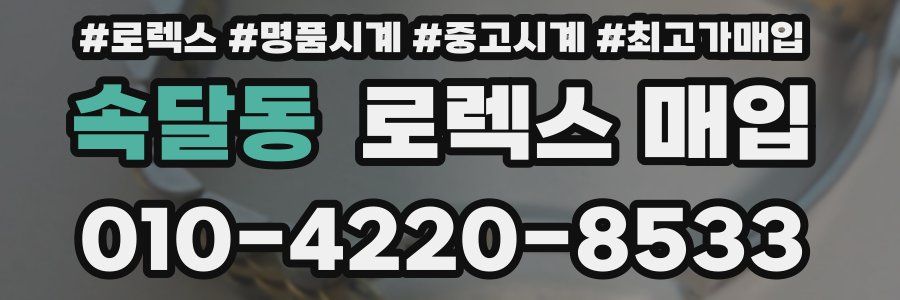속달동 로렉스 매입