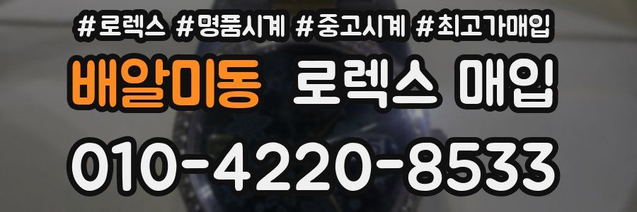 배알미동 로렉스 매입