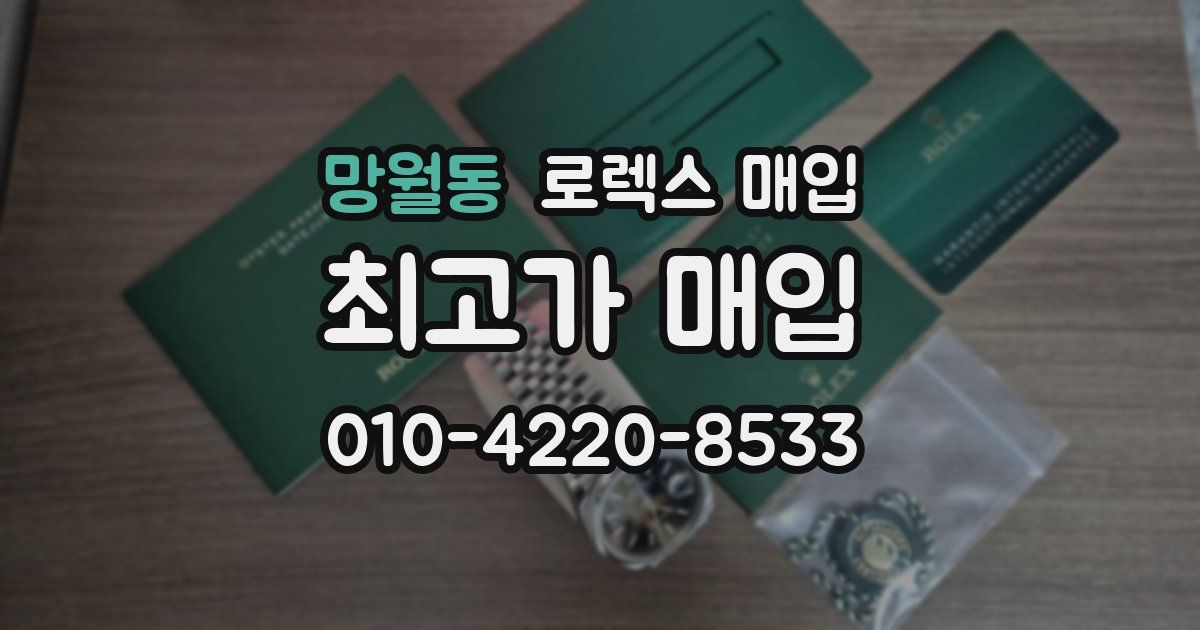 망월동 로렉스 매입