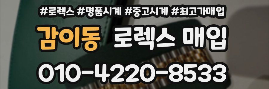 감이동 로렉스 매입