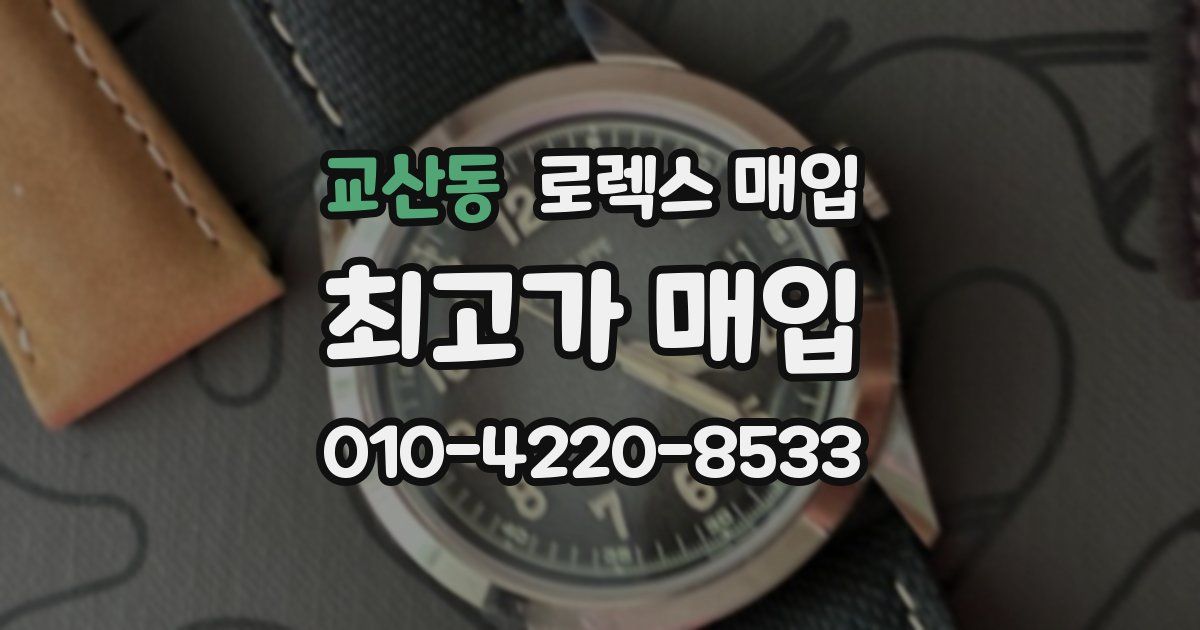 교산동 로렉스 매입