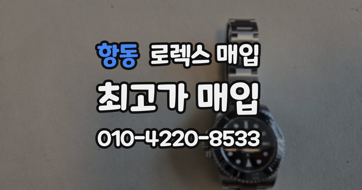 항동 로렉스 매입
