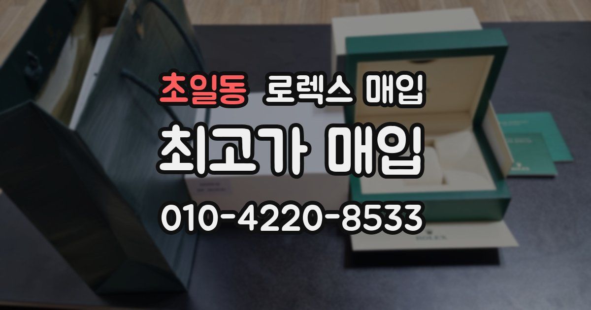 초일동 로렉스 매입