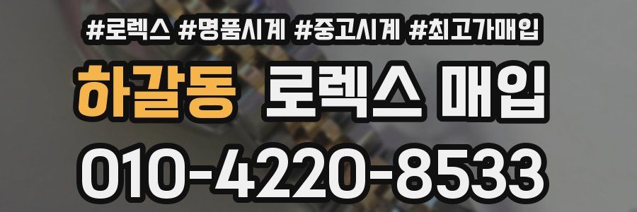 하갈동 로렉스 매입