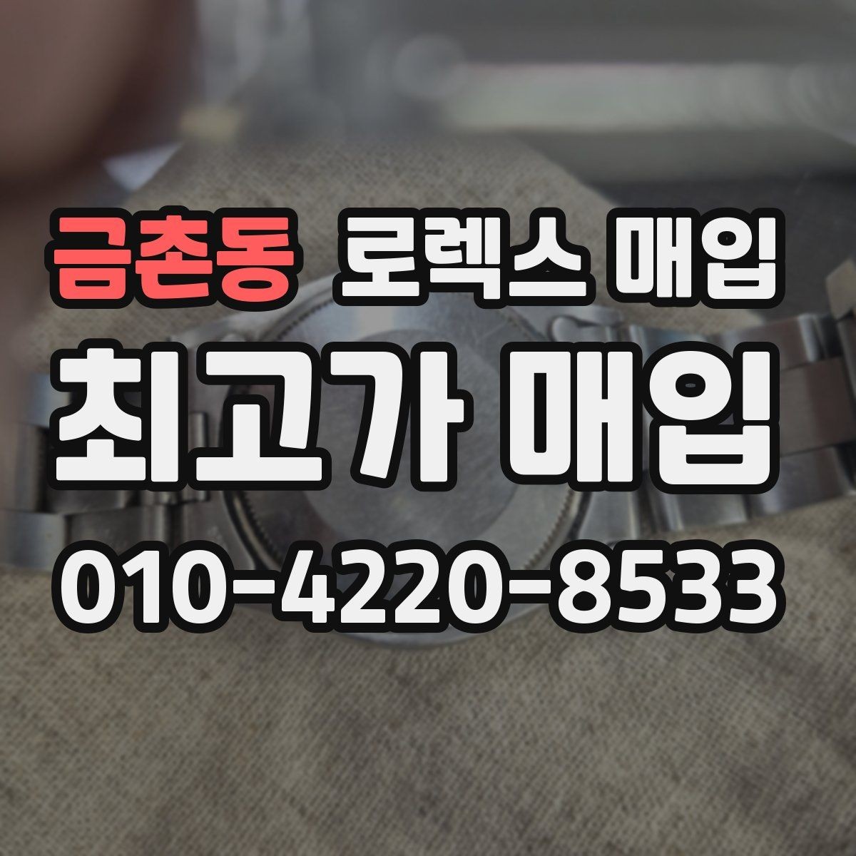 금촌동 로렉스 매입 연식별로 가격이 달라지는 이유