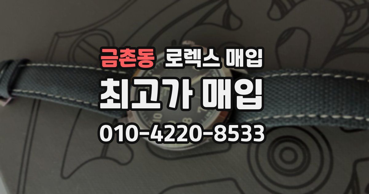 금촌동 로렉스 매입