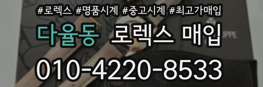 다율동 로렉스 매입