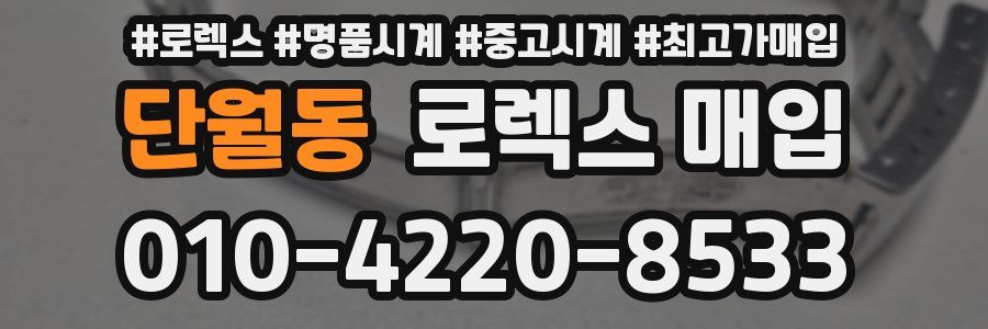 단월동 로렉스 매입