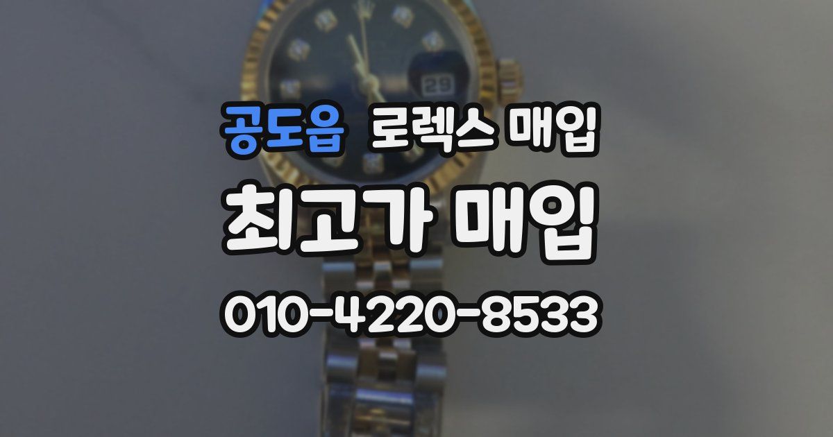 공도읍 로렉스 매입