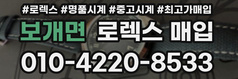보개면 로렉스 매입
