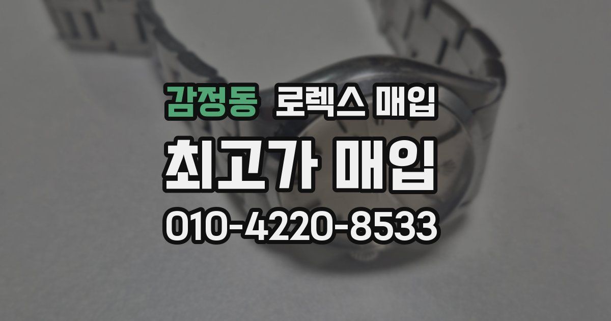 감정동 로렉스 매입